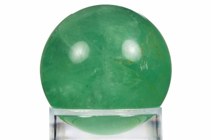 Polished Green Fluorite Sphere - China #319728